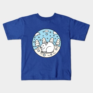 Cute arctic hare Kids T-Shirt